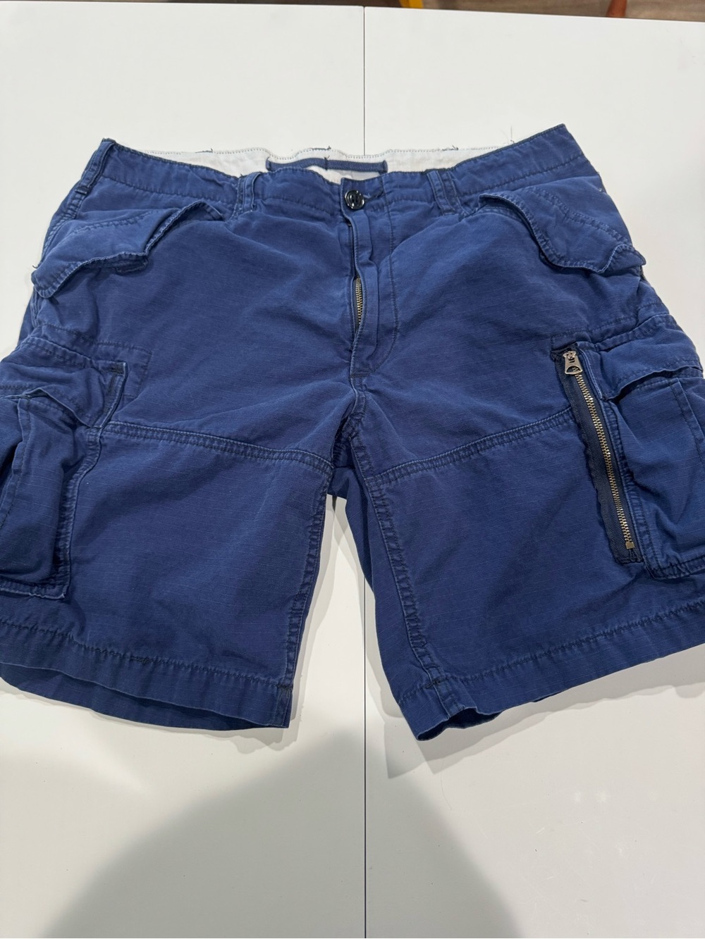 Polo by Ralph Lauren Navy Cargo Shorts with Zip Pocket